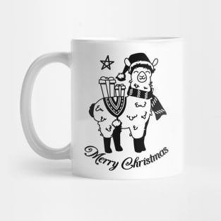 Llama Merry Christmas Mug